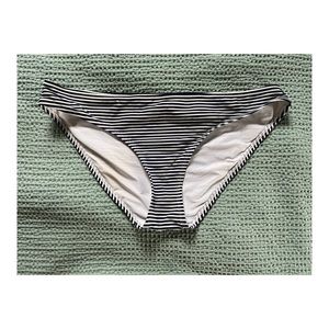 Navy and white striped aerie bikini bottoms